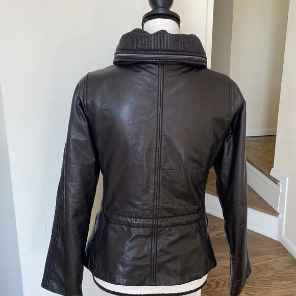 Sylvie Schimmel Paris Soft Calf Leather Black Jacket Size 36 Made in France - Picture 2 of 8